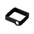 A black square-shaped silicone protective frame for Mighty 3. 