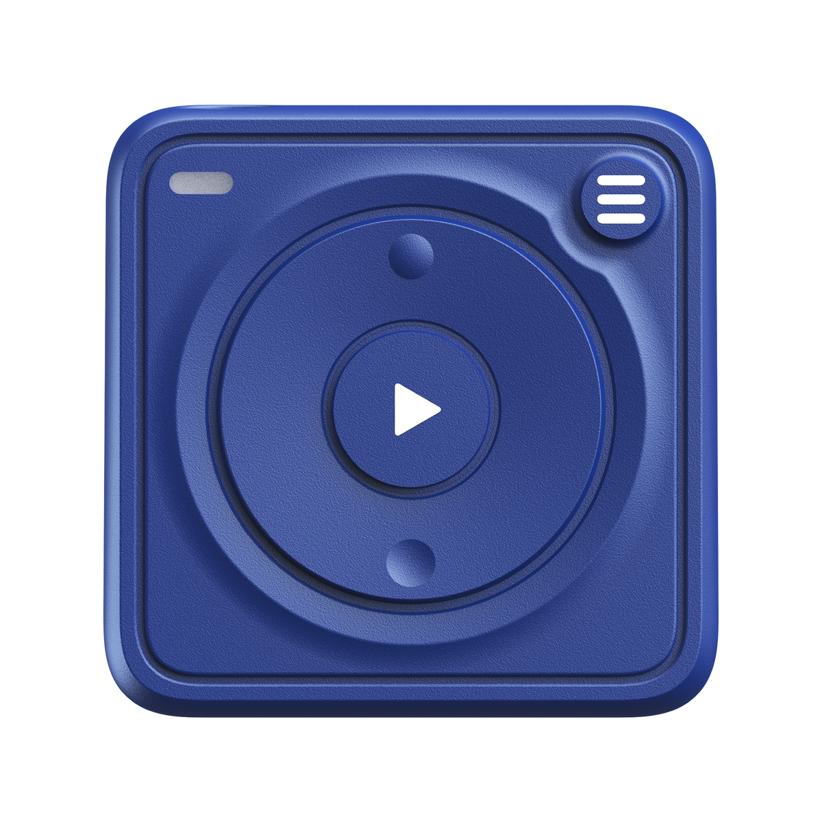 Small 1.25 inch square MIghty Wave device - showing waterproofed seals around buttons. 